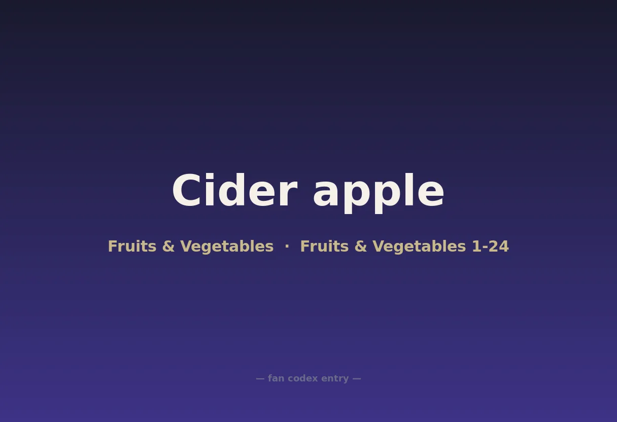 Cider apple